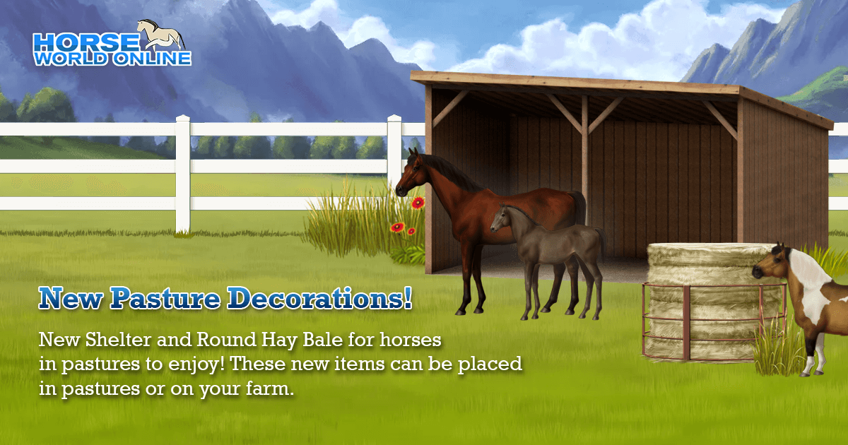 Pasture Decorations: Horse World Online